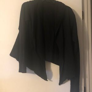 Large splits 59 stretchy crop cardigan